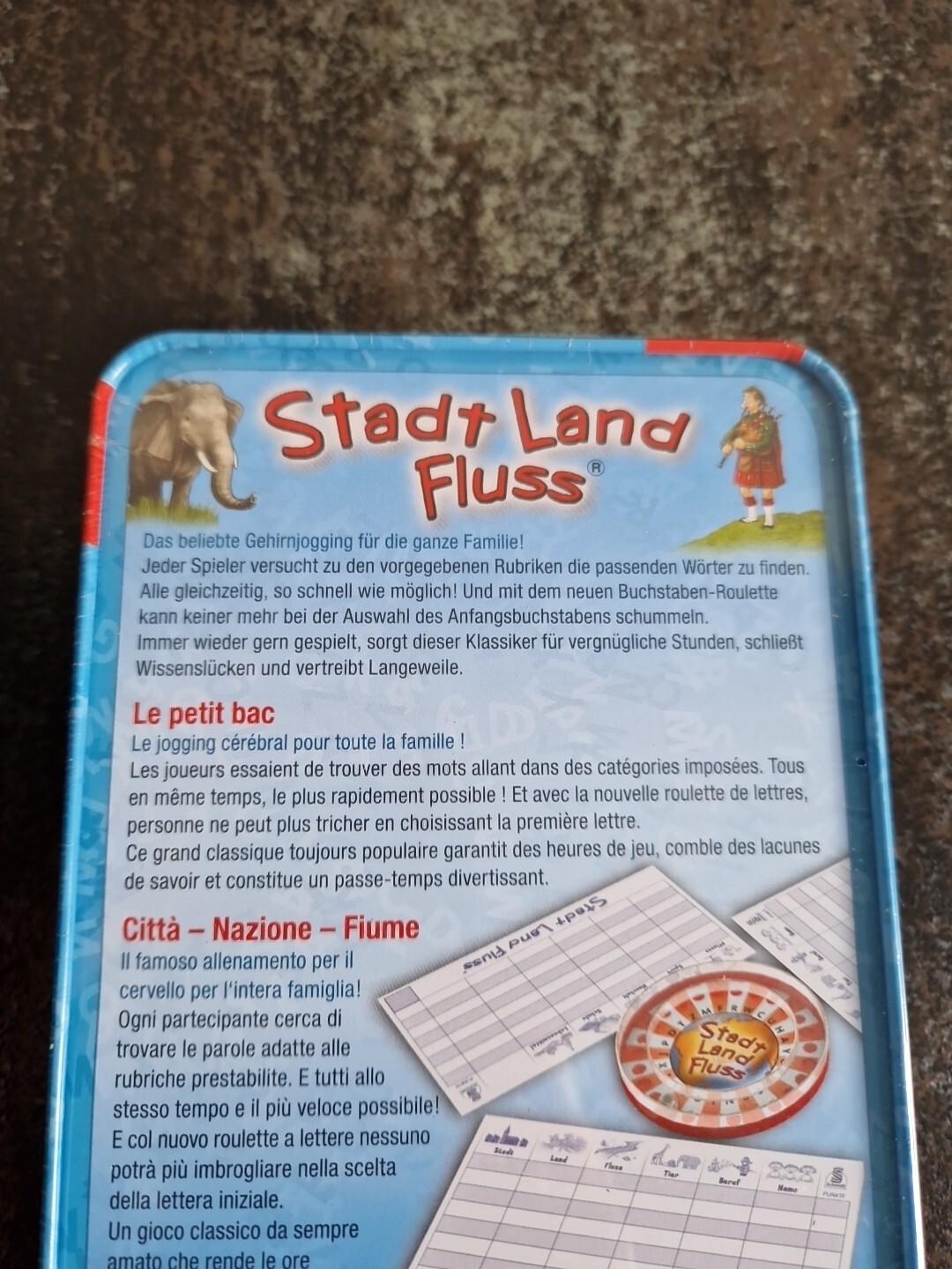 Thumbnail - Stadt, Land, Fluss In Metalldose