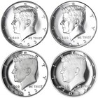 2023 P D S S Kennedy Half Dollar Year Set Silver & Clad Proof & Bu Us 4 Coin Lot