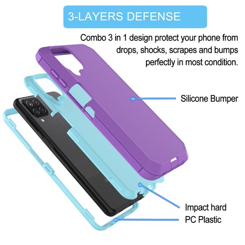 For Samsung Galaxy A14 A12 A13 A51 A32 A03S Phone Case Cover + Screen Protector - Picture 16 of 53