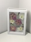 Perfect Gift Flower Pressed Flowers In White Glass Frame
