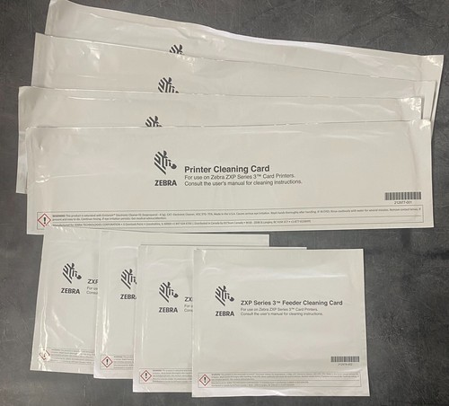 Zebra  Printer Cleaning Kit / ZXP Series 3 ID Card / Buy one kit, get one free - Afbeelding 1 van 4