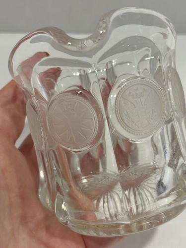 VINTAGE FOSTORIA CLEAR COIN GLASS CREAMER - Picture 8 of 8
