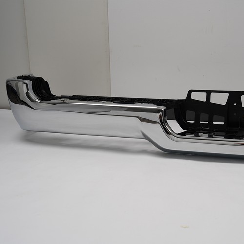 NEW Steel Rear Bumper Face Bar for 2019-2024 RAM 1500 w/ Single Exhaust Chrome - Picture 4 of 15