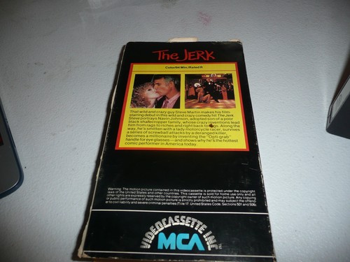 THE JERK Steve Martin VHS Early 1980 MCA Release - Broken hinge on tape. as is - Picture 4 of 6