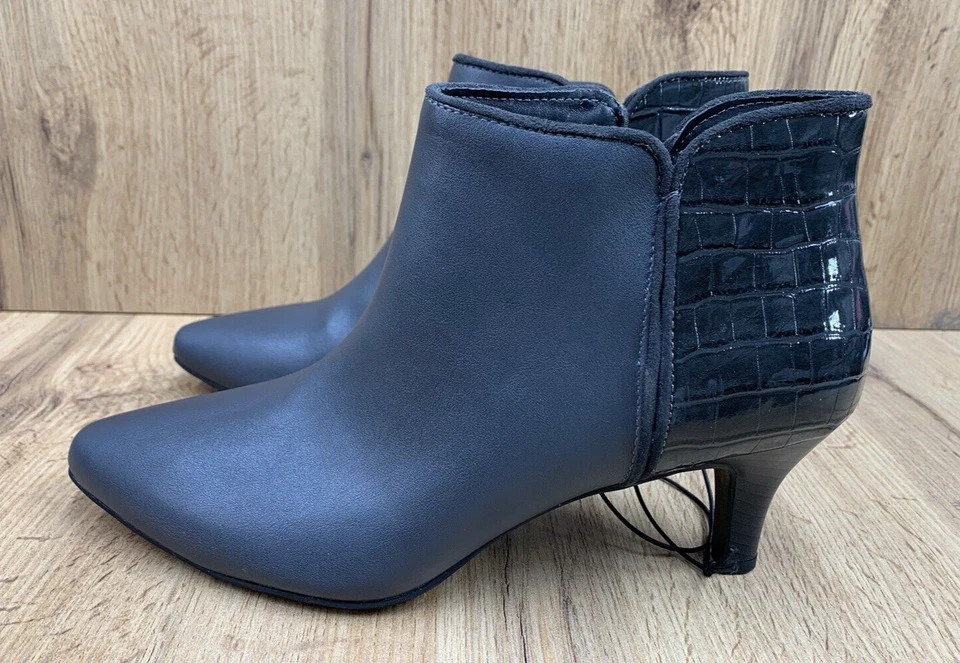 Botines East 5th Fifth Freya para mujer 10 M gris oscuro espuma viscoelástica 100-1249 0117 Foto 3 de 4