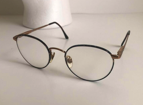 Brooks Brothers Designer Eyeglasses BB101 Blue & Gold *Frames Only* 50-19-135 - Picture 3 of 20