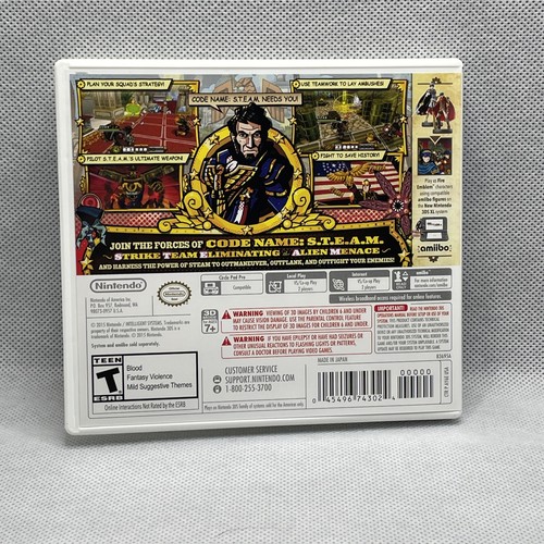 Code Name S.T.E.A.M. (Nintendo 3DS, 2015) - Picture 2 of 3
