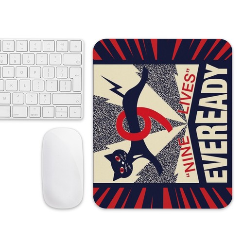 EVEREADY Nine Lives - Mauspad NEU 9,5" x 7,75" rutschfester Gaming Laptop PC - Bild 2 von 4