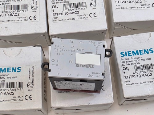 10x SIEMENS CONTACTOR 3TF20 10-6AC2 AC-3 4kW 400V AC24V 50/60Hz - Picture 5 of 6