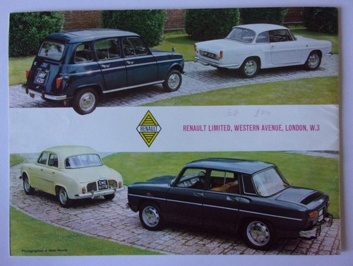 RENAULT RANGE orig 1964 UK Mkt Sales Brochure - Caravelle Gordini Dauphine 8 4 - Picture 9 of 9