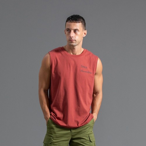 2025 Neu Baumwolle Ärmellos Herren T-Shirt Sport Weste Fitness Locker Freizeit Weste - Bild 26 von 36