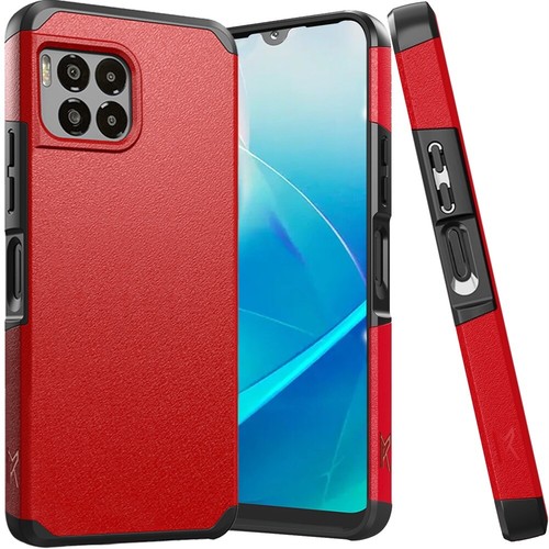 For T-Mobile REVVL 7 Pro 5G ShockProof Hybrid Case Phone Cover + Tempered Glass - Picture 31 of 35