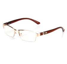 Half Rim Rectangular Fashion Clear Lens Frame Eye Glasses Men Women Designer RX