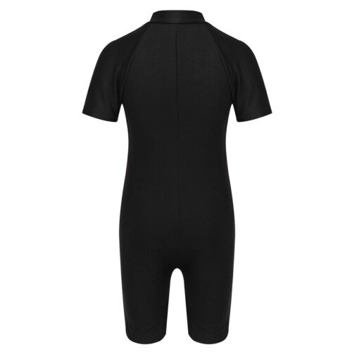 UK Kids Girls Swimwear UPF 50+ Bathing Suits Zippered Swimsuit Swimming Jumpsuit - Picture 8 of 56