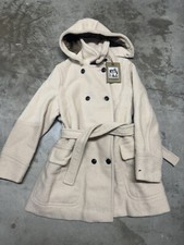 Nwt Filson White Pass Coat 16oz Wool White Parka Belt Womens Size Xl