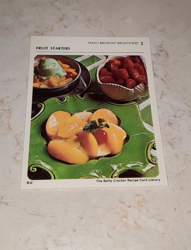 The Betty Crocker Rezeptkarte Bibliothek ERSATZKARTEN Familienfrühstück 1971 - Bild 3 von 13