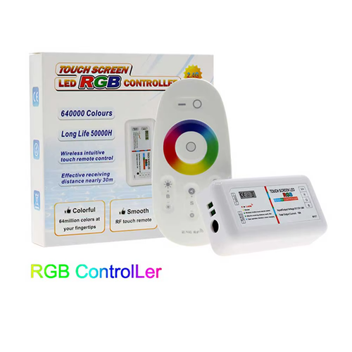 RGB/W LED Strip Light Remote Controller 2.4GHz RF Wireless Touch Screen DC12/24V - Picture 25 of 45