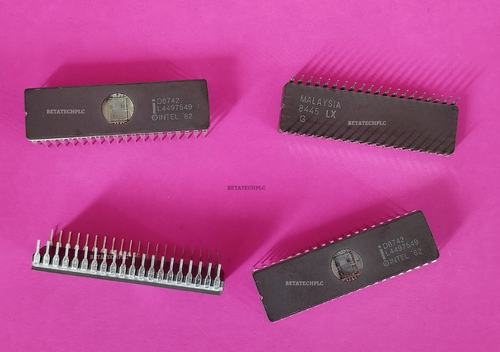50 Pcs Lot - D8742 INTEL MICROCONTROLLER 8-BIT UVPROM 0.8MHz IC - Picture 2 of 3