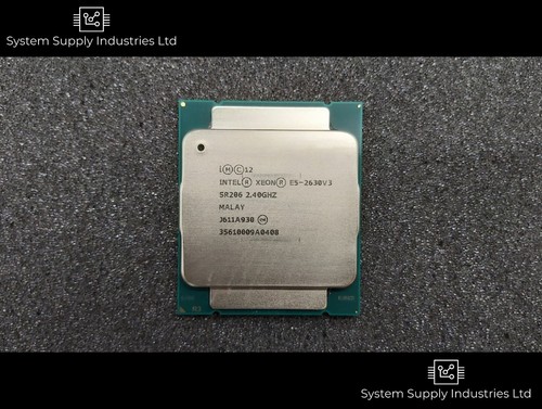 Intel Xeon PROCESSOR CPU SR206 E5-2630 v3 20MB L3 Cache 2.40GHz 8C 8GT/s 85w - Picture 1 of 2
