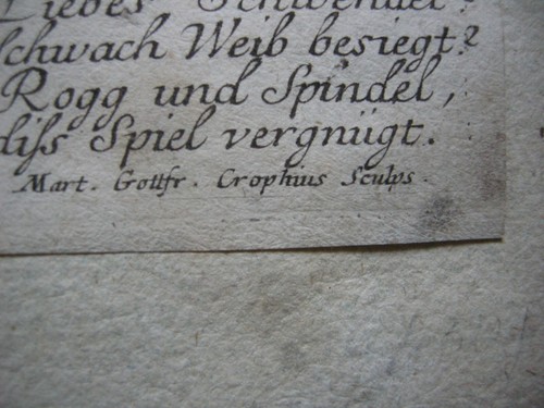 Omphale y Hércules mitólogo orig aguafuerte Grophius a Le Moyne 1750 - Imagen 9 de 10