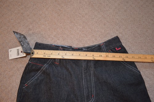 Pantaloncini jeans uomo Fubu The Collection nuovi con etichetta taglia 12 misto cotone - Foto 4 di 8