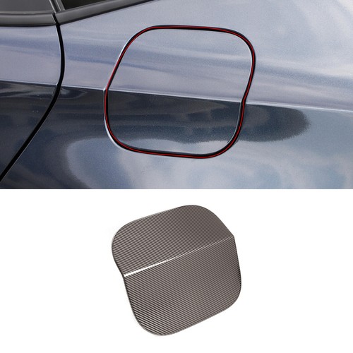 Stainless Fiber Style Fuel Tank Cap Oil Gas Cover Trim For Honda Civic 11th 2022 - Picture 3 of 9