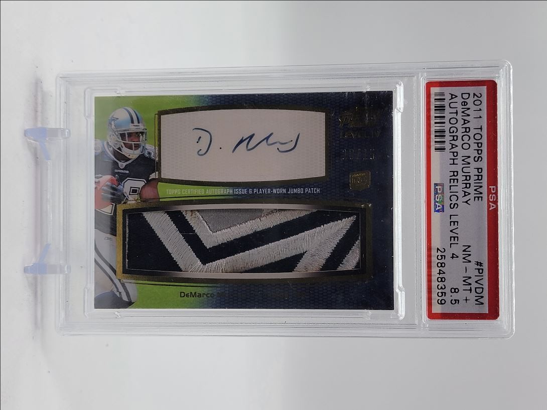 DeMarco Murray Topps Prime Autograph Relics Level 4 #PIVDM Base