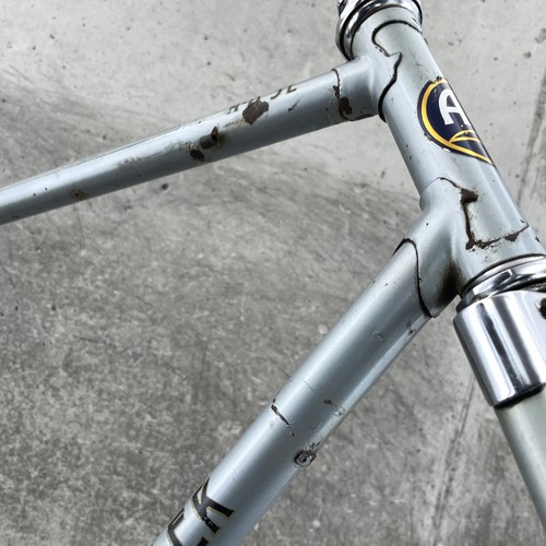 Vintage Austro Daimler Frame Set 59 cm 700c Lugged Steel Randonner Tour Silver - Picture 11 of 24