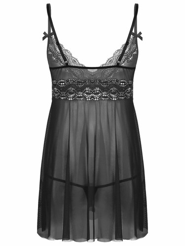 Camicetta uomo pizzo floreale vedere attraverso Sissy intimo blusa top camicia trasparente - Foto 64 di 96