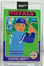Topps PROJECT 2020 Card #102 1975 George Brett by Keith Shore Print Run SP/10757