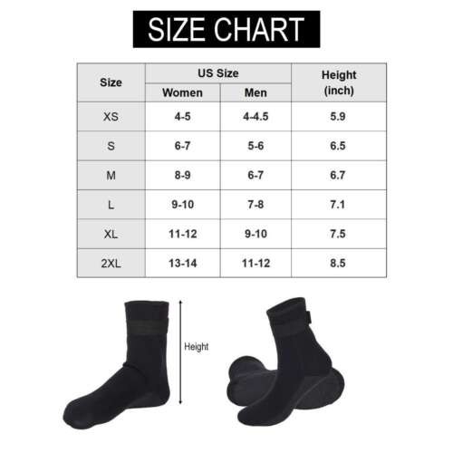 3 mm Adulto Neopreno Buceo Buceo Surf Calcetines Snorkel Botas de Natación XS~2XL - Imagen 3 de 15