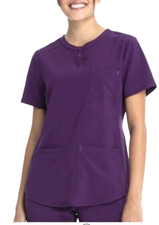 Scrubstar NEW  Woman's Supreme scrub Top size XS Eggplant