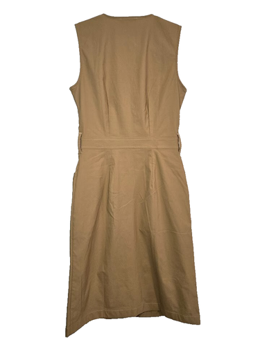Vestido utilitario Anatomie Kourt sin mangas cremallera frontal cuello en V talla XS caqui de viaje - Imagen 2 de 10