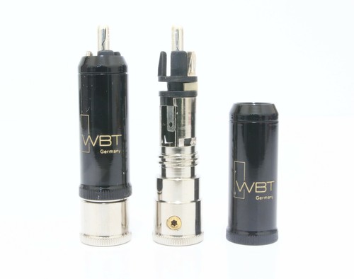  Genuine WBT 0152 0152AG silver RCA plug connector *2pcs  - Picture 1 of 7