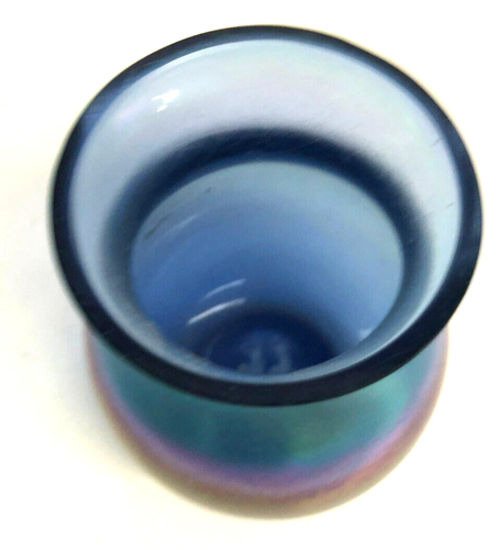 Antikes Sammlerstück Glas Zahnstocher Vintage blau schön irisierend West Germany - Bild 3 von 4