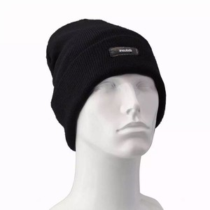 mens black bobble hat