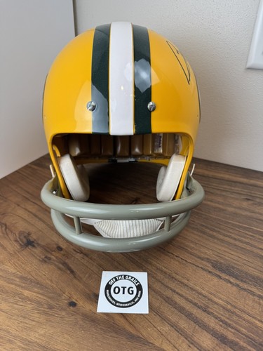 Bart Starr signierter Packers Throwback 2 Bar Full Size Football Helm - JSA - Bild 2 von 6