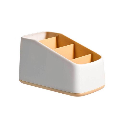 TV Remote Control Holder Table Storage Box 3 Grid Desktop Tidy Organizer Case - Picture 11 of 20