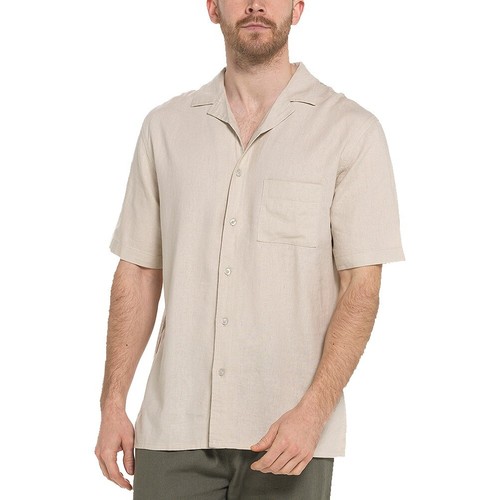 New Mens Linen Shirt Short Sleeve Top Trousers Pants Loose Casual Beach Summer - Picture 7 of 31