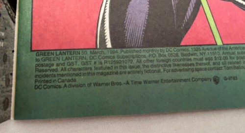 GREEN LANTERN 50 1st Kyle Raner - Emerald Twilight 1994 DC Comics - Picture 7 of 8