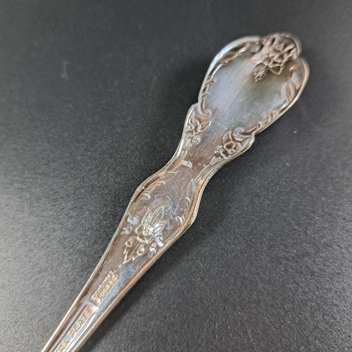 Cucharas para servir de colección Wm Rogers Mfg Co tenedor plateado patrón de gran elegancia - Imagen 7 de 21
