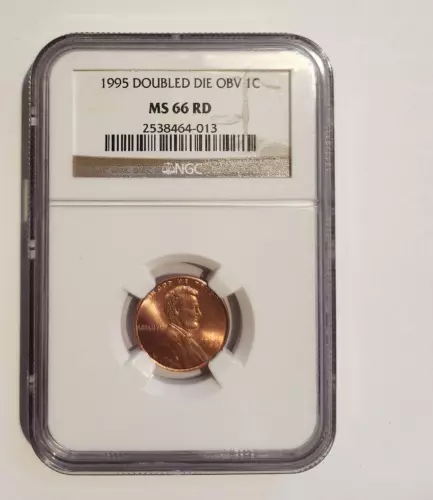 1995 Lincoln Cent Doubled Die OBV 1C NGC MS 66 RD FREE SHIPPING