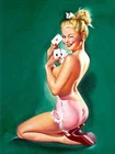 POKER GIRL pin up Plaque Retro Art  printed metal sign vintage sign tin