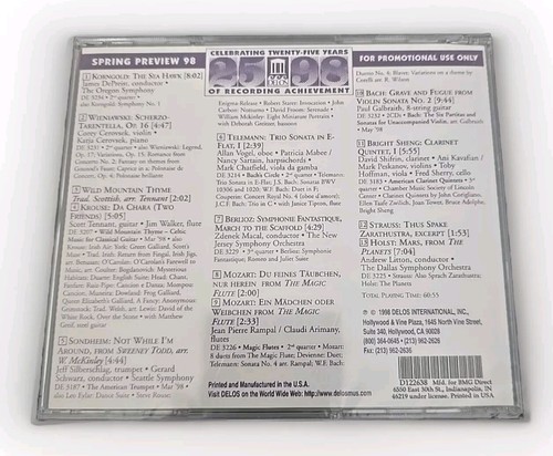 Delos Spring Preview 98 - Various Artists - (CD 1998 Delos International) - Picture 2 of 3