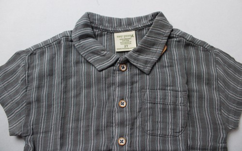 Easy-Peasy Toddler Boy's Button Up Set EJ3 Smoked Pearl And Moonstruck Size 2T - Picture 9 of 10