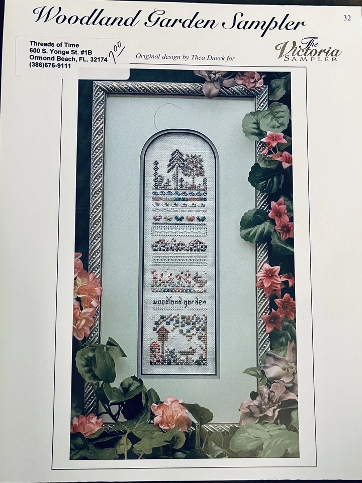 The Victoria Sampler Woodland Garden Sampler # 32 Thea Dueck CHART ONLY - Image 2 of 4