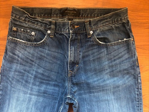 Pantalones de mezclilla Banana Republic para hombre talla 32x31 Bootcut lavado medio azul desgastado - Imagen 4 de 13