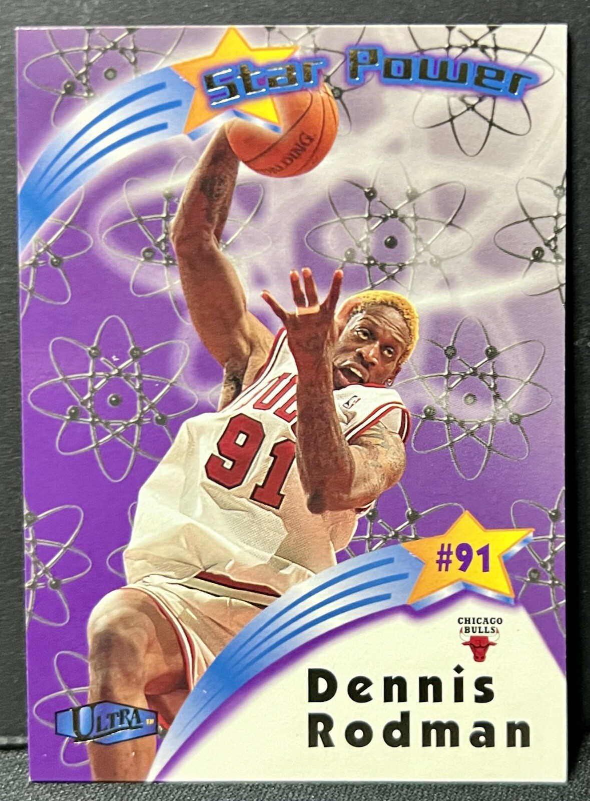 1997-98 Fleer Ultra Dennis Rodman Star Power Insert #10SP Bulls HOF