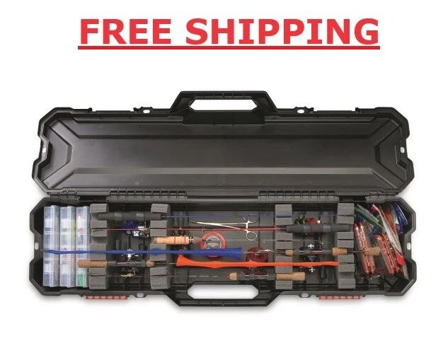 Hard Plastic Shell Ice Fishing Rod Protection Carry Case for