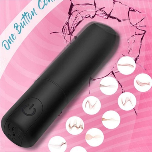 Women Mini powerful Bullet Shape 10 Speed Vibrating Remote Massage Rechargeable - Picture 4 of 6